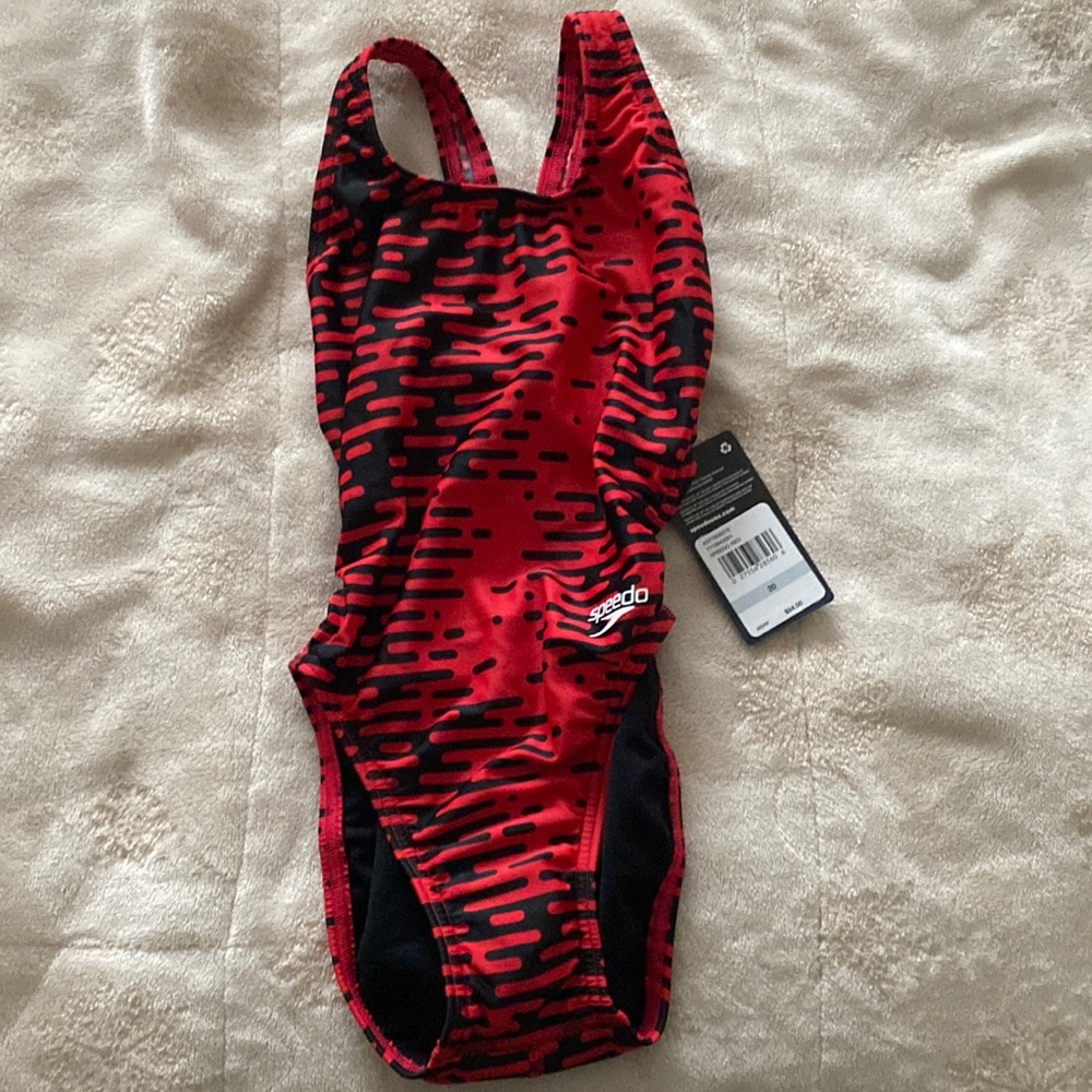 Red Speedo Size 20 Onepiece